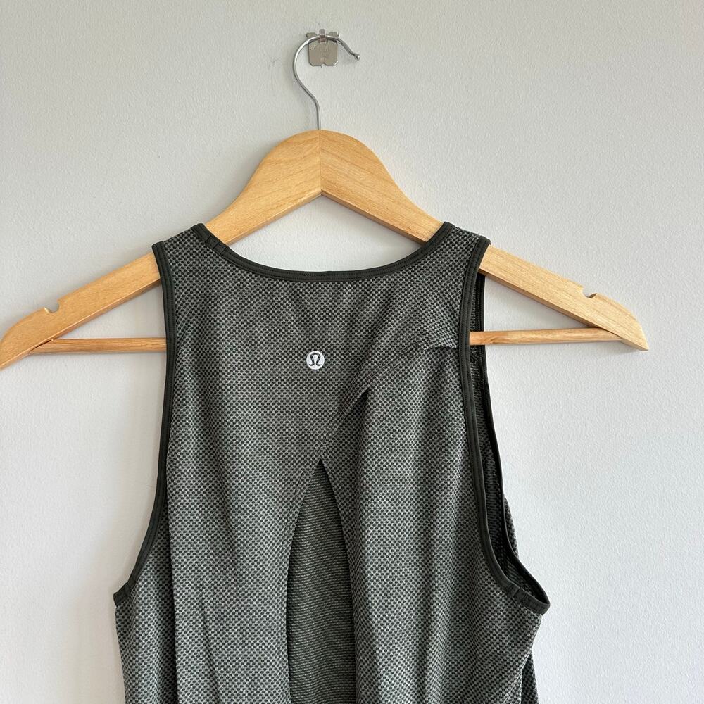 Lululemon All Tied Up Sleeveless Tank Top Green - Picture 5 of 6